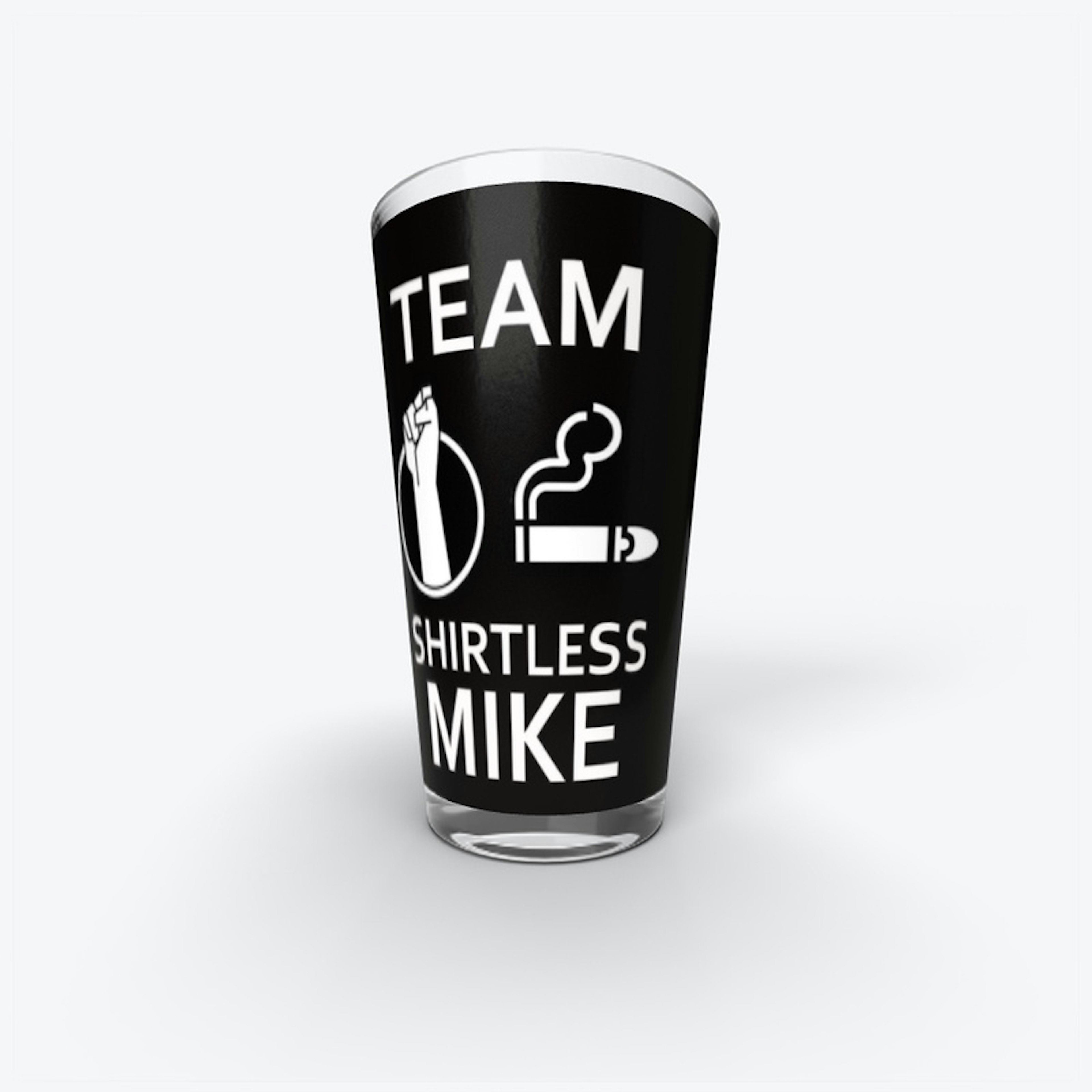 Team shirtless Mike Beer Glass 